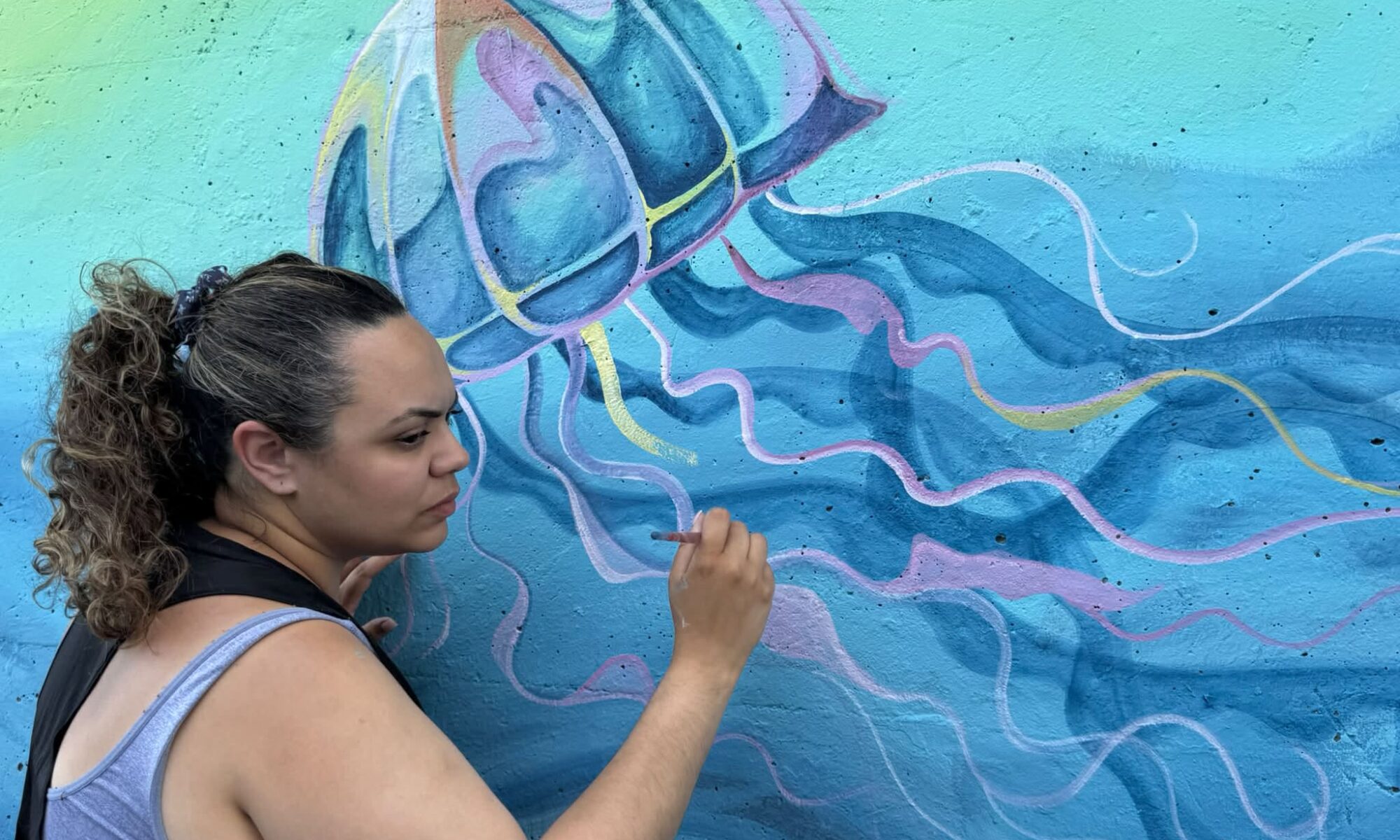 Perth Amboy Artworks Sponsored Mural Julisa Mugica Mermaid Nautical